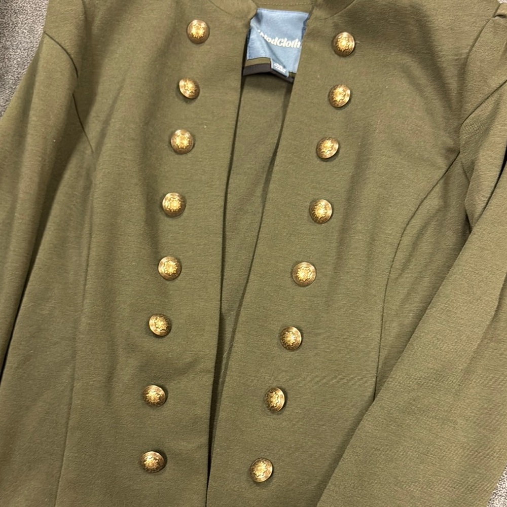 Modcloth olive Buttoned Blazer - Picture 7 of 8